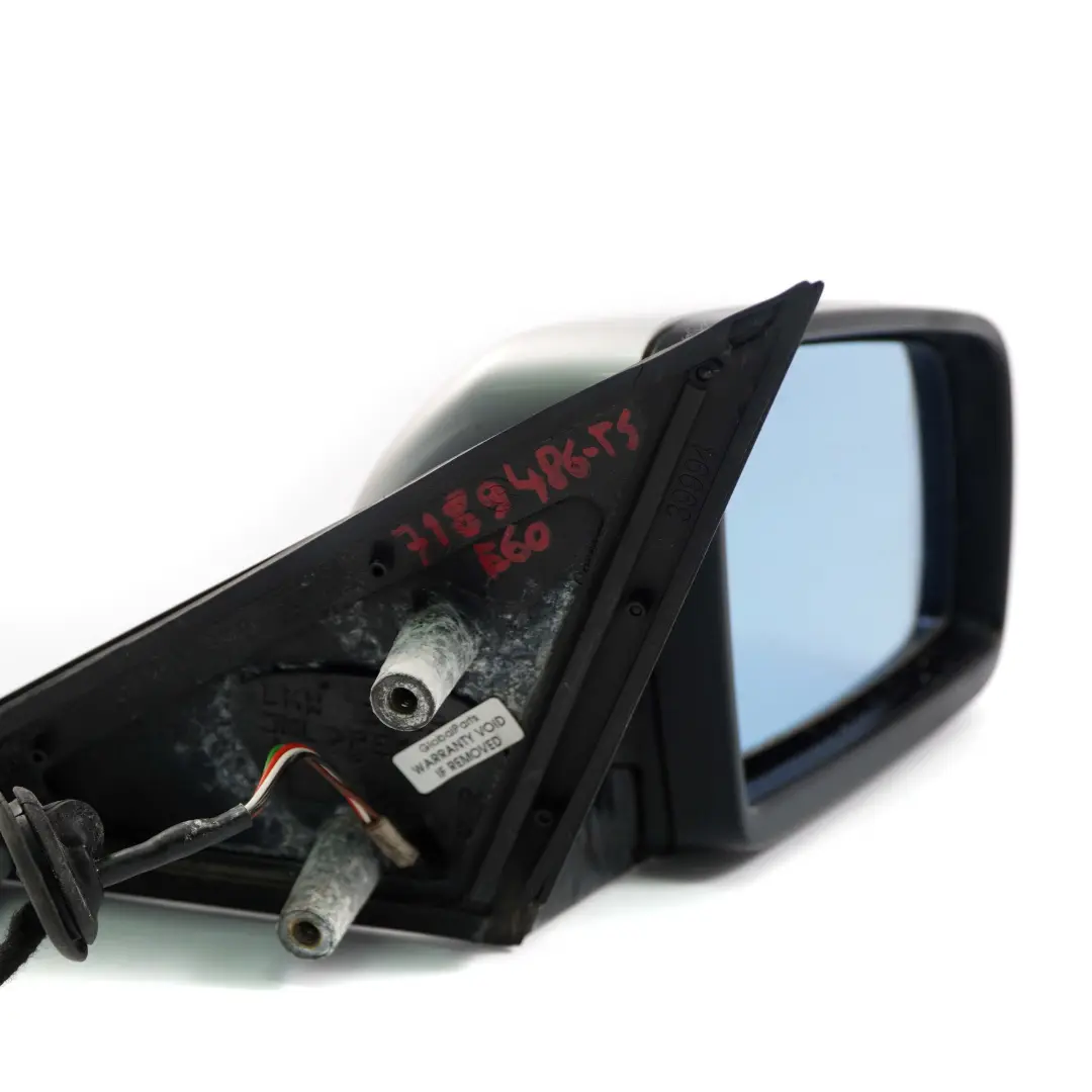 Heated Right Wing Mirror O/S Titansilber Titanium Silver to BMW 5 Series E60 E61 with Part number 7189486 BMW 5 Series E60 E61 Heated Right Wing Mirror O/S Titansilber Titanium Silver - SKU rhd-7189486-TS - Part number 7189486