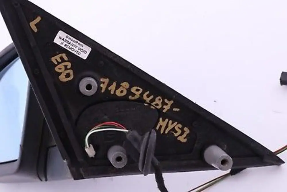 Heated Left Wing Mirror N/S Mysticblau Blue Metallic A07 to BMW 5 Series E60 E61 with Part number 7189487 BMW 5 Series E60 E61 Heated Left Wing Mirror N/S Mysticblau Blue Metallic A07 - SKU rhd-7189487-MYS2 - Part number 7189487