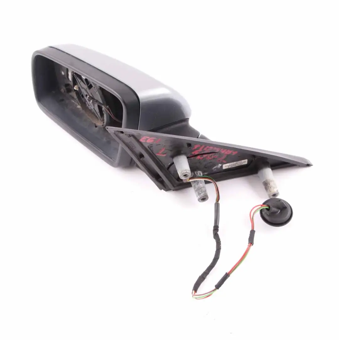  Wing Mirror Door BMW E60 E61 2 Heated Left N/S Silbergrau Silver Grey A08 - SKU rhd-7189487-SBG2 - Part number 7189487