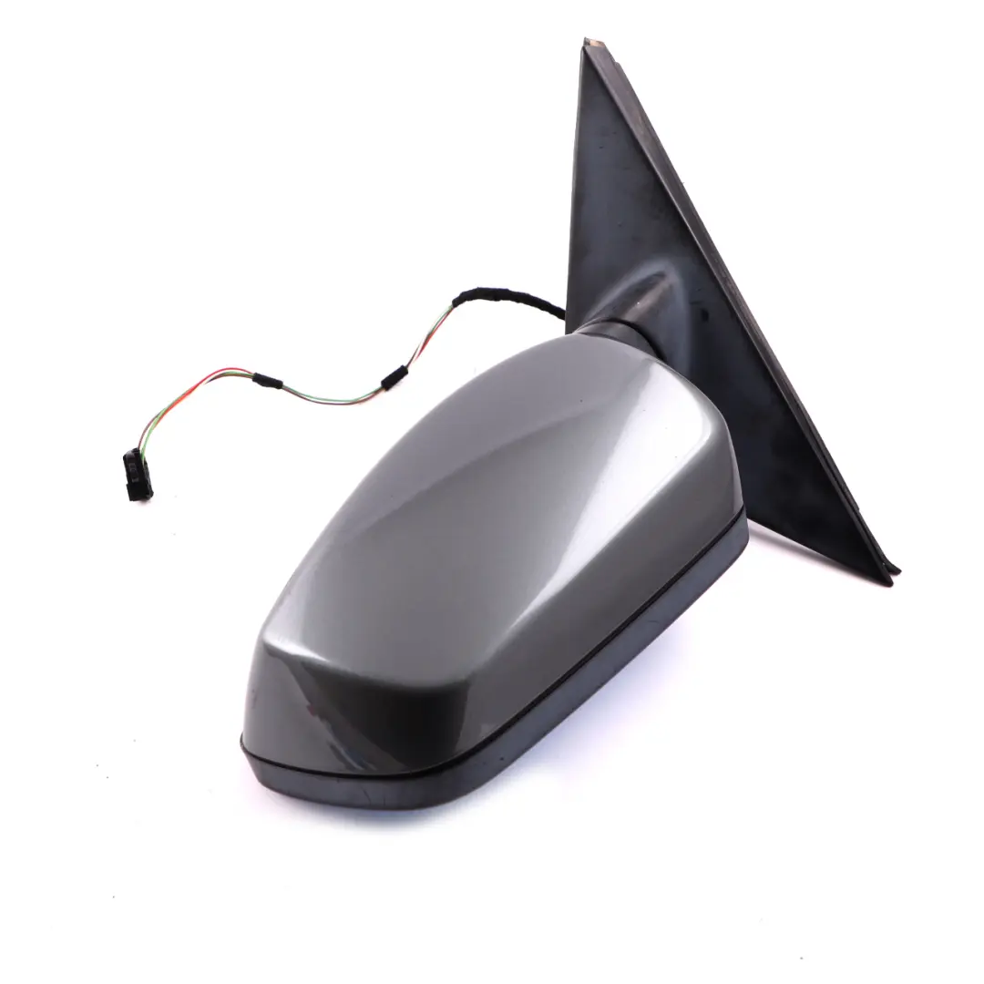 BMW 5 Series E60 E61 Heated Left Wing Mirror N/S Titangrau II Titanium Grey A36 - SKU rhd-7189487-TGR - Part number 7189487