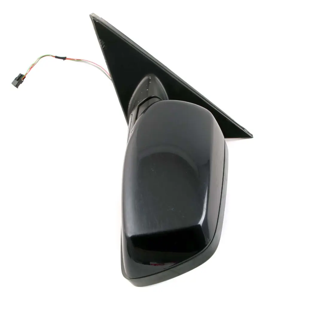 BMW 5 Series E60 E61 Heated Left Wing Mirror N/S Carbonschwarz Carbon Black 416 - SKU rhd-7189495-CAR - Part number 7189495