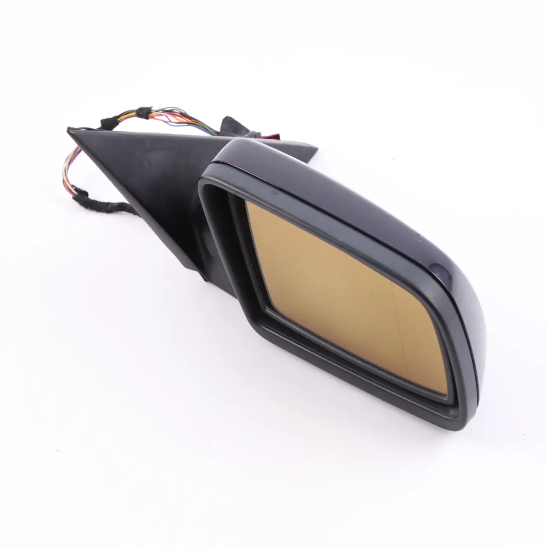  Door Wing Mirror BMW E60 E61 Auto Dip Power Fold Right Orientblau Orient Blue - SKU rhd-7189502-OB - Part number 7189502