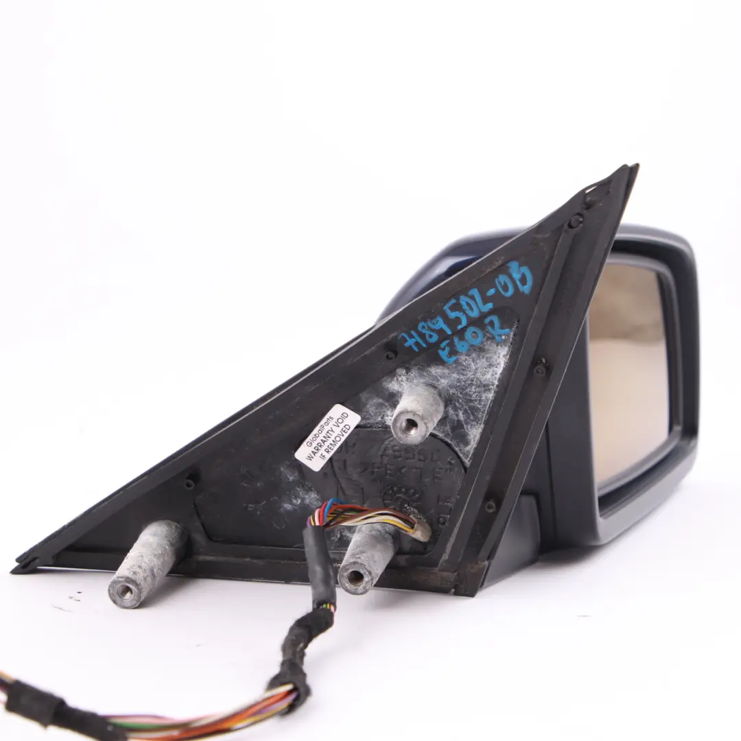 Door Wing Mirror BMW E60 E61 Auto Dip Power Fold Right Orientblau Orient Blue to with Part number 7189502 Door Wing Mirror BMW E60 E61 Auto Dip Power Fold Right Orientblau Orient Blue - SKU rhd-7189502-OB - Part number 7189502