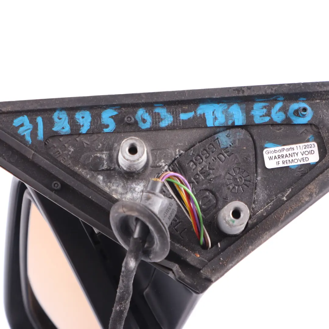  Wing Mirror BMW E60 E61 Auto Dip Power Fold Door Left N/S Titansilber Silver 354 - SKU rhd-7189503-TS1 - Part number 7189503