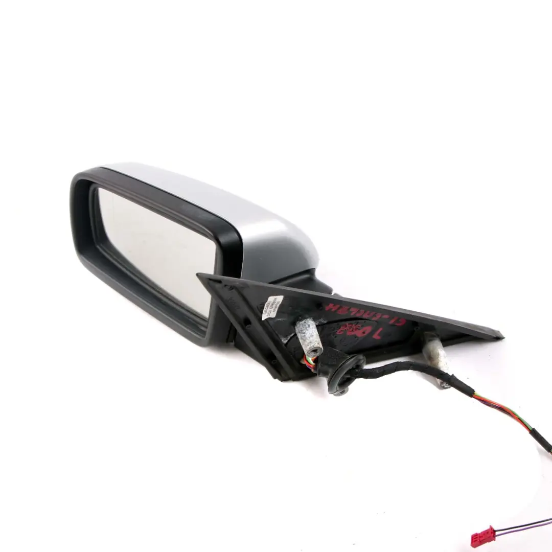  Wing Mirror Door BMW E60 E61 Auto Dip Power Fold Left N/S Titansilber Silver 354 - SKU rhd-7189503-TS - Part number 7189503