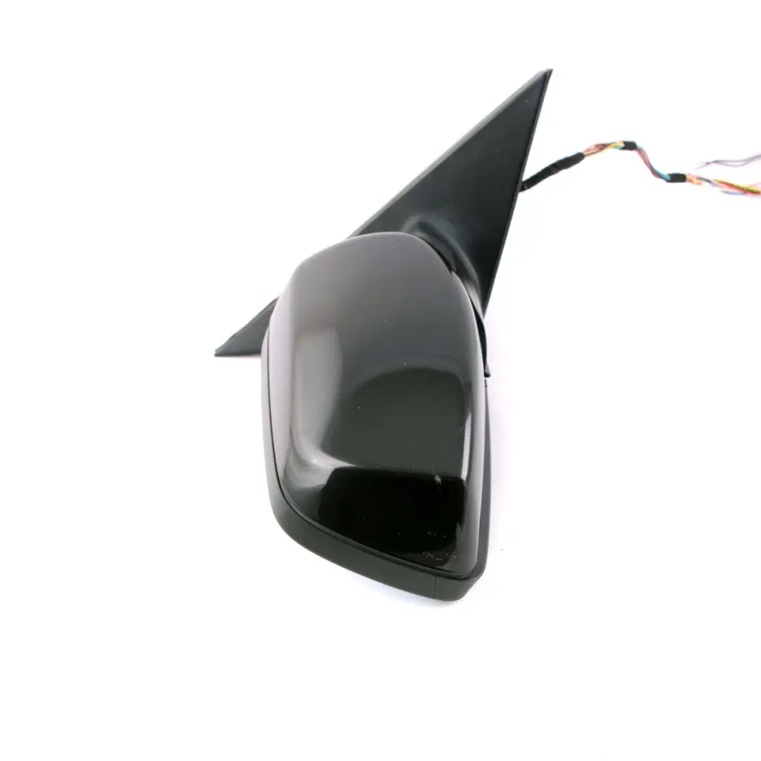 BMW E60 E61 Auto Dip Power Fold Memory Right Wing Mirror O/S Black Sapphire 475 - SKU rhd-7189518-BS - Part number 7189612