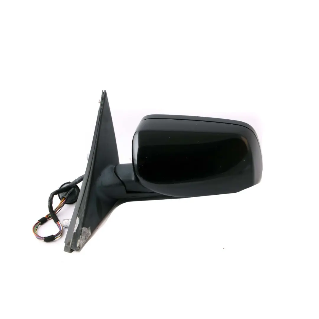 BMW E60 E61 Auto Dip Power Fold Memory Left Wing Mirror N/S Black Sapphire 475 - SKU rhd-7189519-BS - Part number 7189612