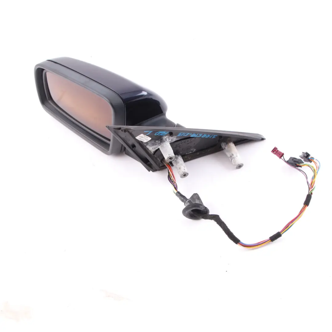 Wing Mirror BMW E60 E61 Auto Dip Power Fold Memory Left N/S Orientblau Blue 317 to with Part number 7189519 Wing Mirror BMW E60 E61 Auto Dip Power Fold Memory Left N/S Orientblau Blue 317 - SKU rhd-7189519-OB - Part number 7189519