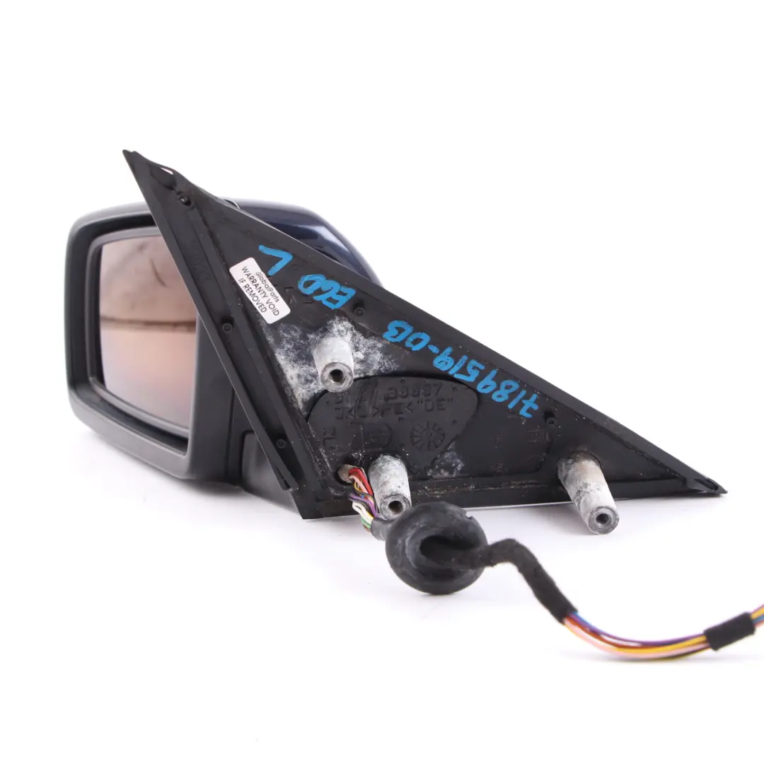 Wing Mirror BMW E60 E61 Auto Dip Power Fold Memory Left N/S Orientblau Blue 317 to with Part number 7189519 Wing Mirror BMW E60 E61 Auto Dip Power Fold Memory Left N/S Orientblau Blue 317 - SKU rhd-7189519-OB - Part number 7189519
