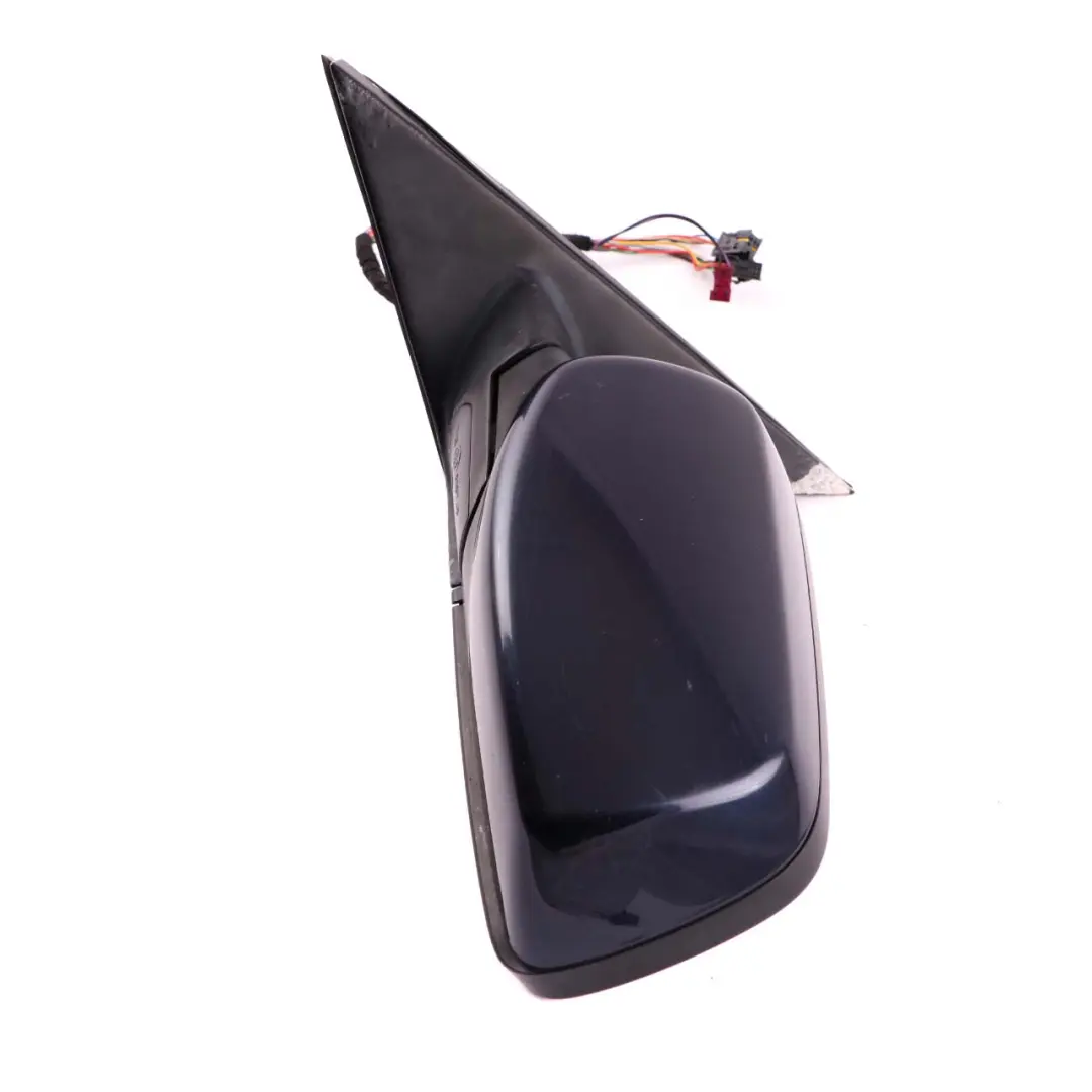 BMW 5 Series E60 E61 Auto Dip Left Wing Mirror N/S Obsidian Black Metallic 197 - SKU rhd-7189523-OB - Part number 7189523