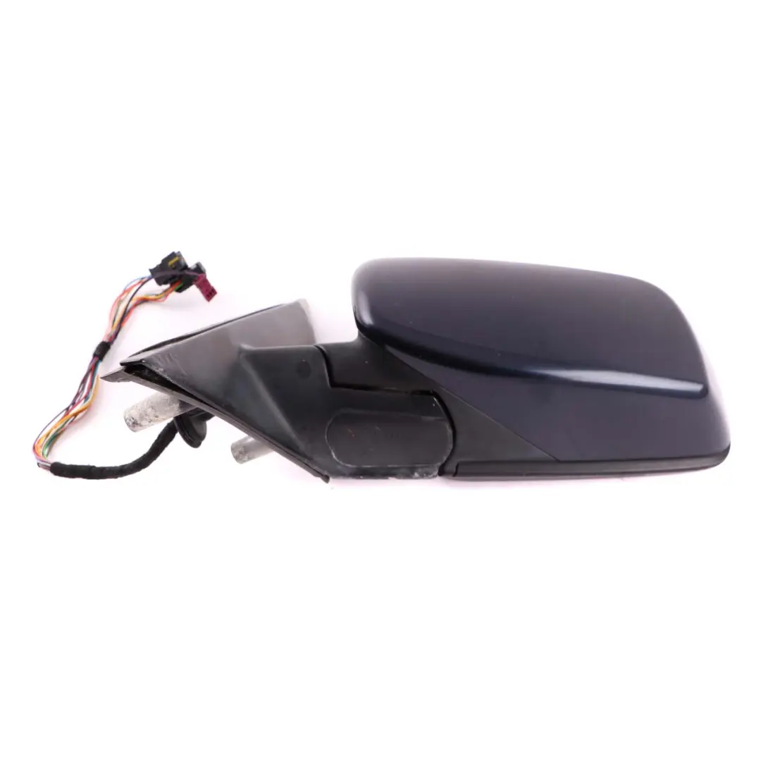 BMW 5 Series E60 E61 Auto Dip Left Wing Mirror N/S Obsidian Black Metallic 197 - SKU rhd-7189523-OB - Part number 7189523