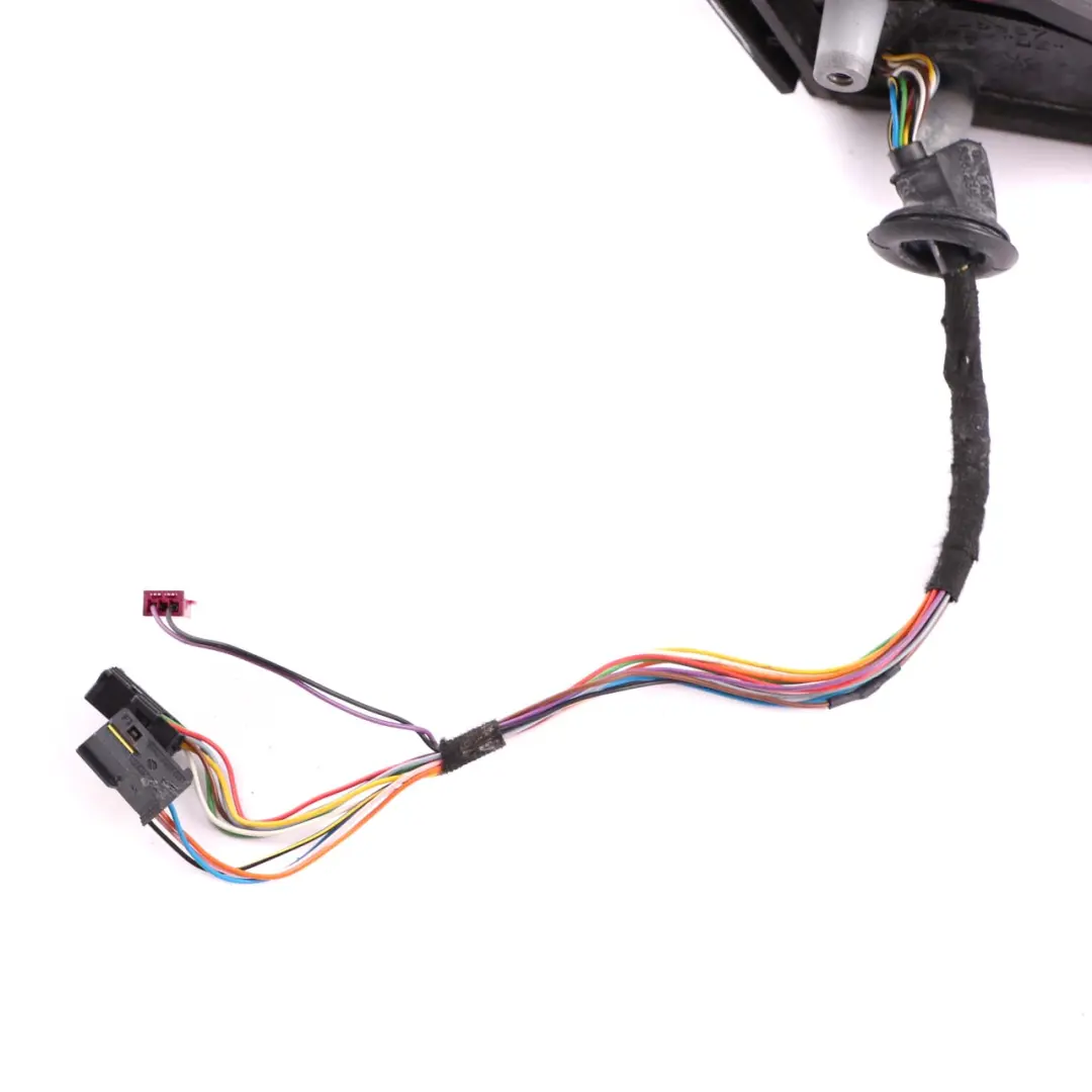 BMW 5 Series E60 E61 Auto Dip Left Wing Mirror N/S Obsidian Black Metallic 197 - SKU rhd-7189523-OB - Part number 7189523
