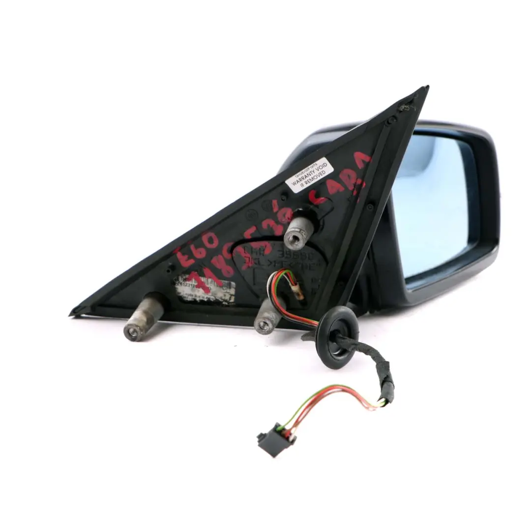 Heated Right Wing Mirror O/S Carbonschwarz Carbon Black to BMW E60 E61 1 M Sport with Part number 7189526 BMW E60 E61 1 M Sport Heated Right Wing Mirror O/S Carbonschwarz Carbon Black - SKU rhd-7189526-CAR1 - Part number 7189526