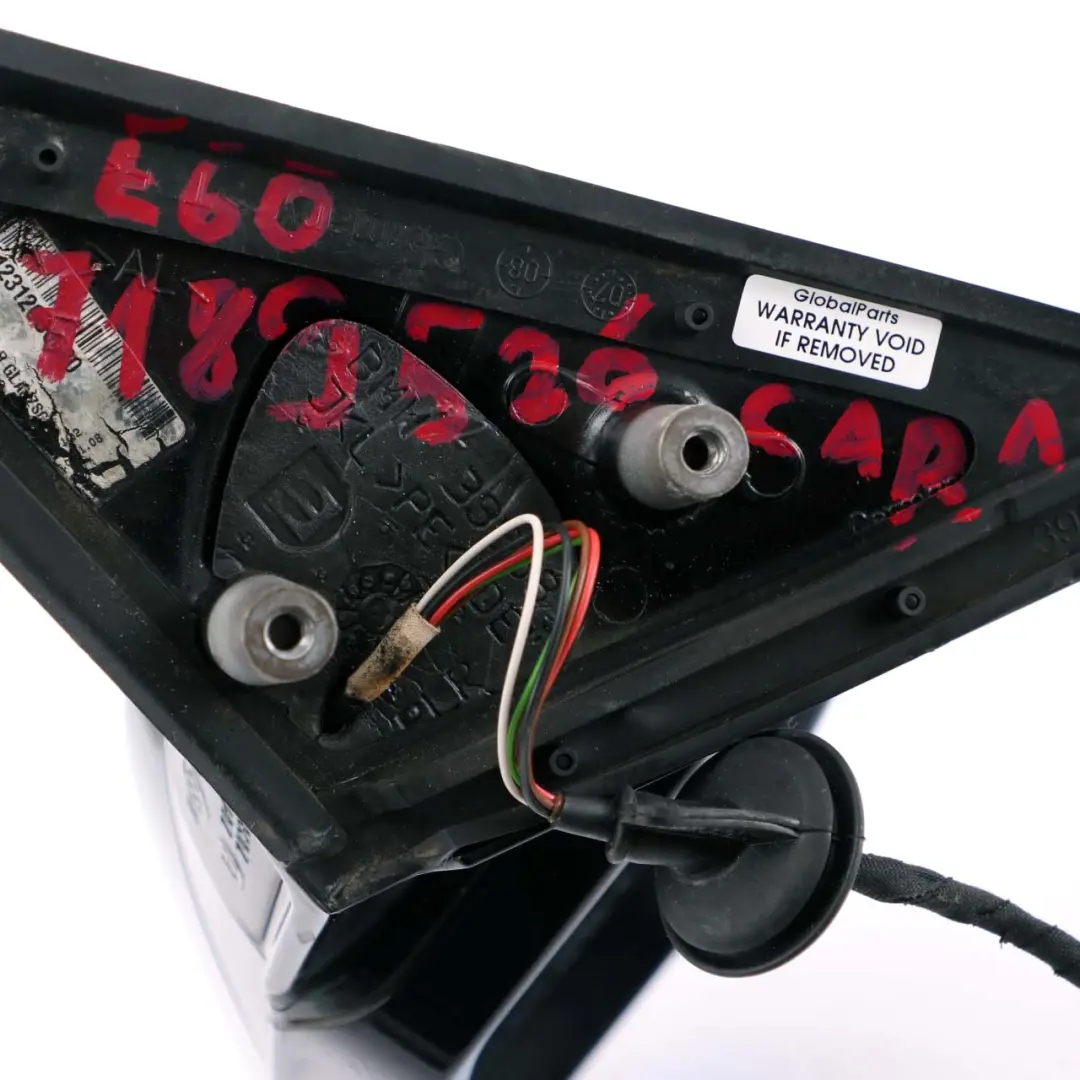 Heated Right Wing Mirror O/S Carbonschwarz Carbon Black to BMW E60 E61 1 M Sport with Part number 7189526 BMW E60 E61 1 M Sport Heated Right Wing Mirror O/S Carbonschwarz Carbon Black - SKU rhd-7189526-CAR1 - Part number 7189526