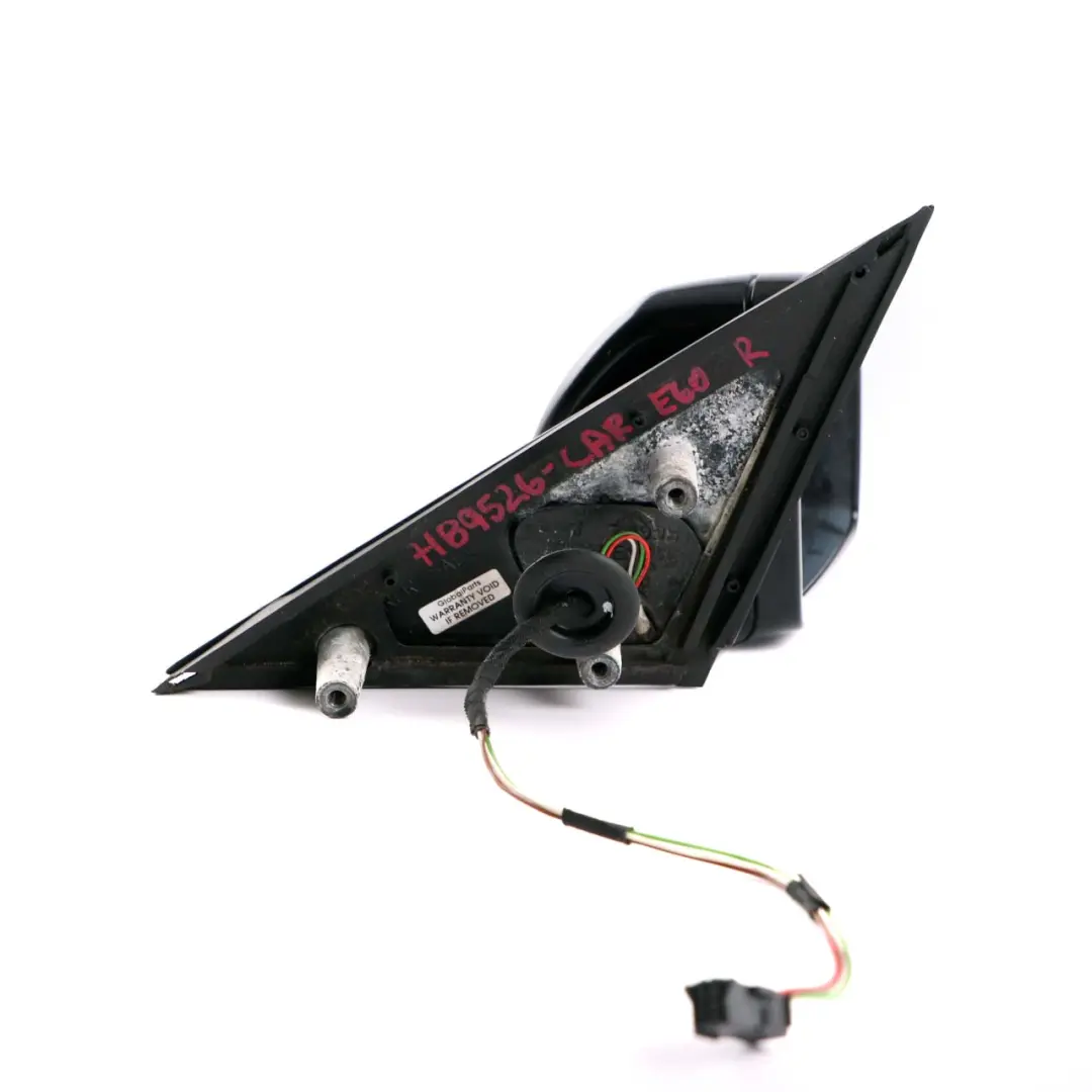 Heated Right Wing Mirror O/S Carbonschwarz Carbon Black to BMW 5 E60 E61 M Sport with Part number 7189526 BMW 5 E60 E61 M Sport Heated Right Wing Mirror O/S Carbonschwarz Carbon Black - SKU rhd-7189526-CAR - Part number 7189526