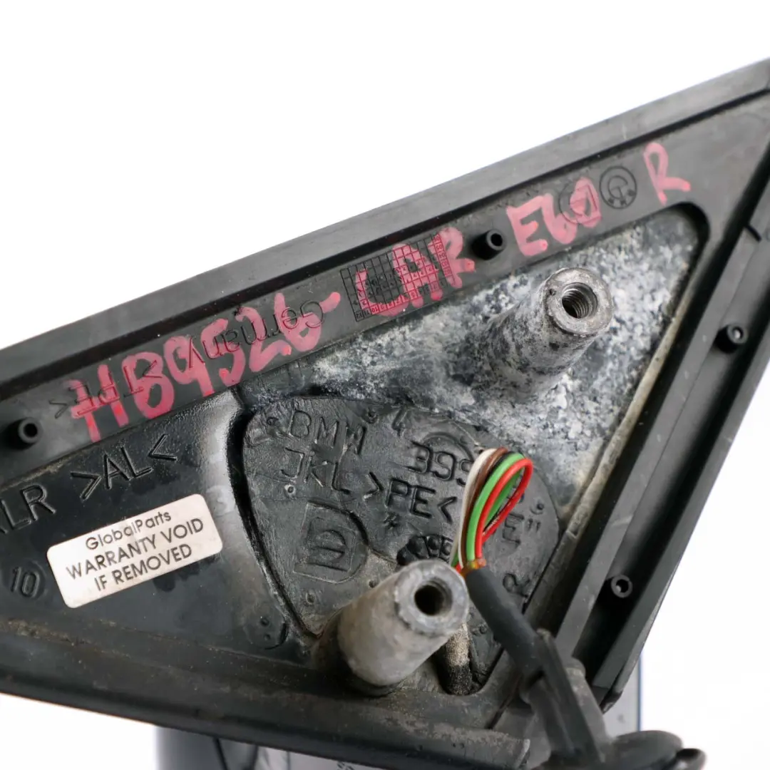 Heated Right Wing Mirror O/S Carbonschwarz Carbon Black to BMW 5 E60 E61 M Sport with Part number 7189526 BMW 5 E60 E61 M Sport Heated Right Wing Mirror O/S Carbonschwarz Carbon Black - SKU rhd-7189526-CAR - Part number 7189526