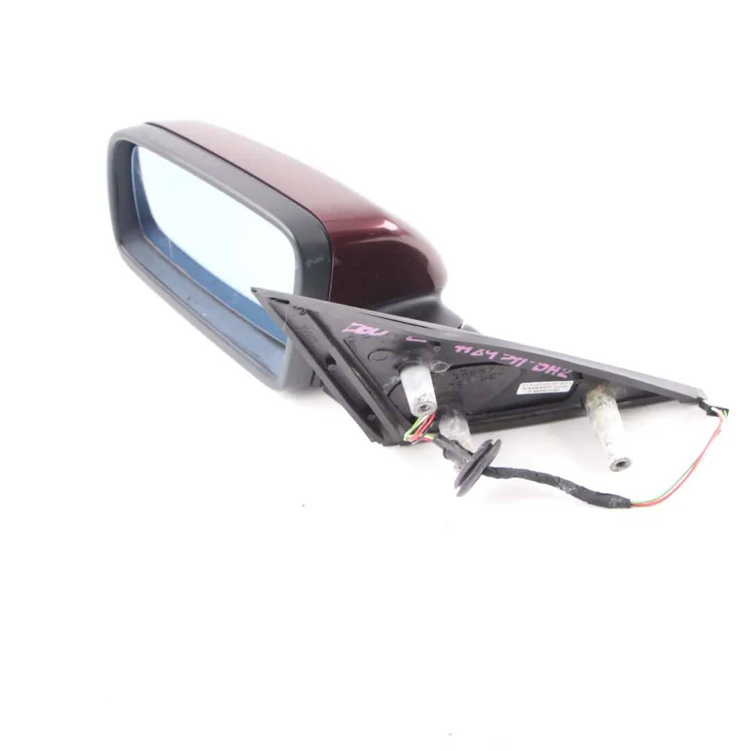 Wing Mirror BMW E60 E61 LCI Heated Left Door N/S Barbera Red A39 to with Part number 7189571 Wing Mirror BMW E60 E61 LCI Heated Left Door N/S Barbera Red A39 - SKU rhd-7189571-BAR - Part number 7189571