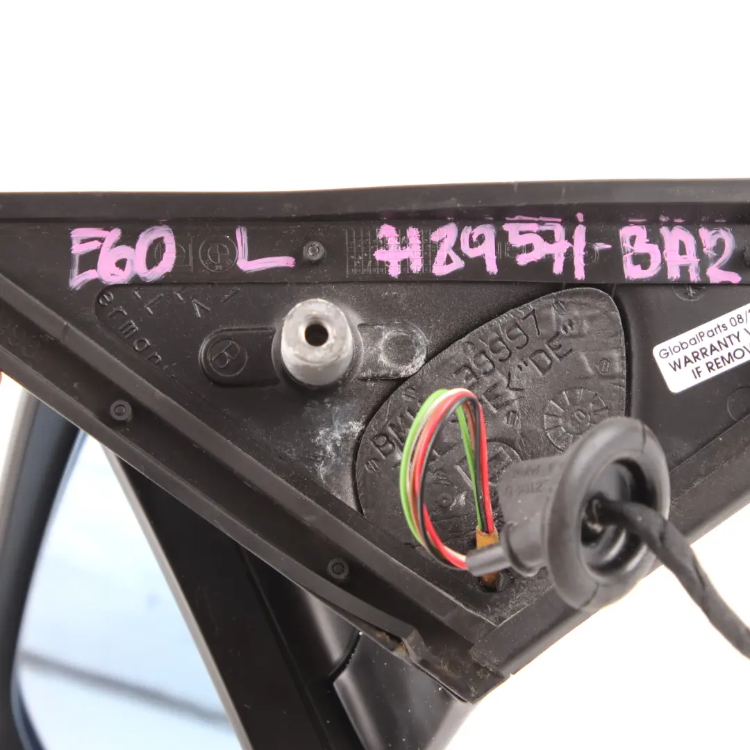 Wing Mirror BMW E60 E61 LCI Heated Left Door N/S Barbera Red A39 to with Part number 7189571 Wing Mirror BMW E60 E61 LCI Heated Left Door N/S Barbera Red A39 - SKU rhd-7189571-BAR - Part number 7189571