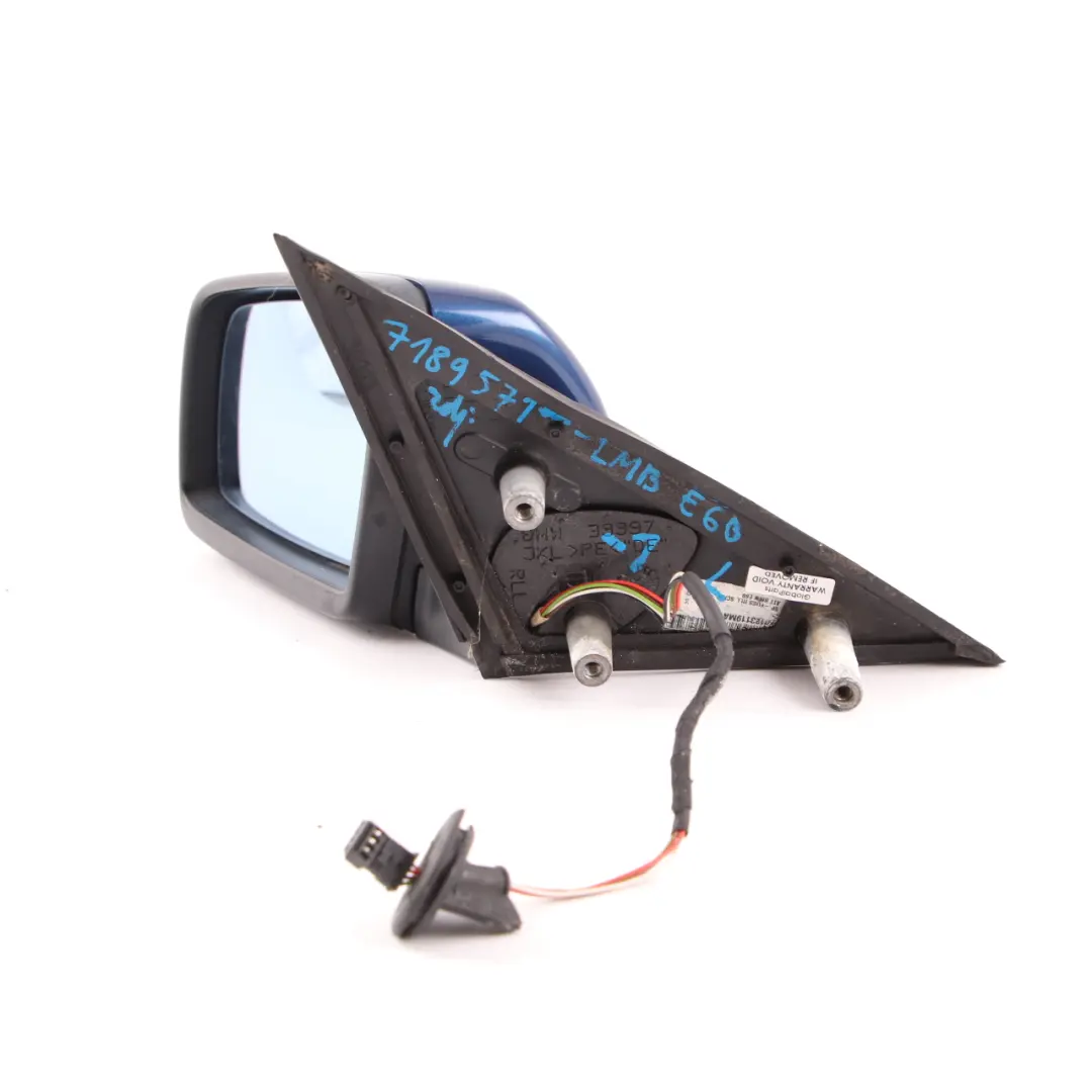 Wing Mirror BMW E60 E61 LCI Heated Left Door N/S Le Mans Blau Blue Metallic 381 to with Part number 7189571 Wing Mirror BMW E60 E61 LCI Heated Left Door N/S Le Mans Blau Blue Metallic 381 - SKU rhd-7189571-LMB1 - Part number 7189571