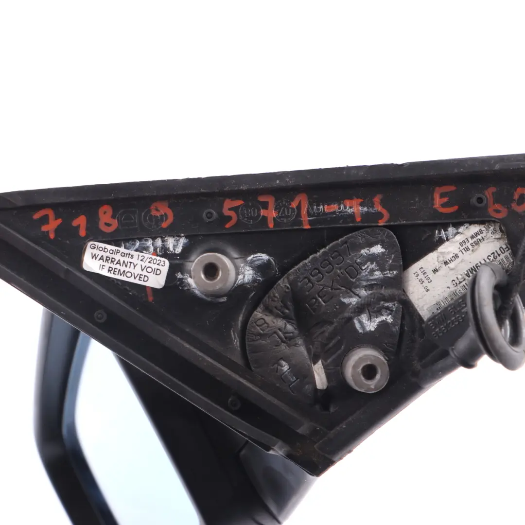 Wing Mirror BMW E60 E61 LCI Heated Left N/S Titansilber Titanium Silver 354 to with Part number 7189571 Wing Mirror BMW E60 E61 LCI Heated Left N/S Titansilber Titanium Silver 354 - SKU rhd-7189571-TS - Part number 7189571