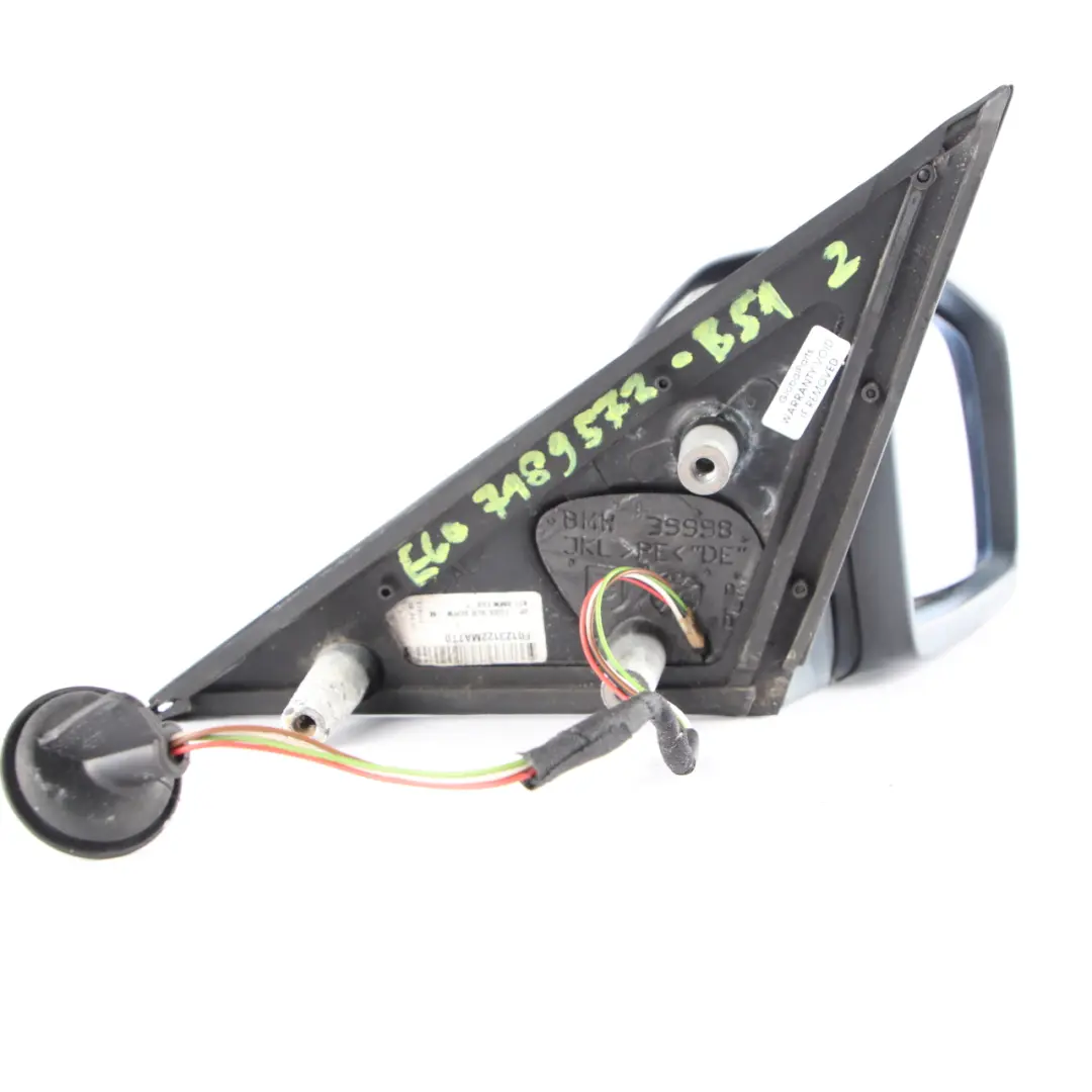 Wing Mirror BMW E60 E61 LCI Heated Right Door O/S Black Sapphire Metallic 475 to with Part number 7189572 Wing Mirror BMW E60 E61 LCI Heated Right Door O/S Black Sapphire Metallic 475 - SKU rhd-7189572-BS1 - Part number 7189572