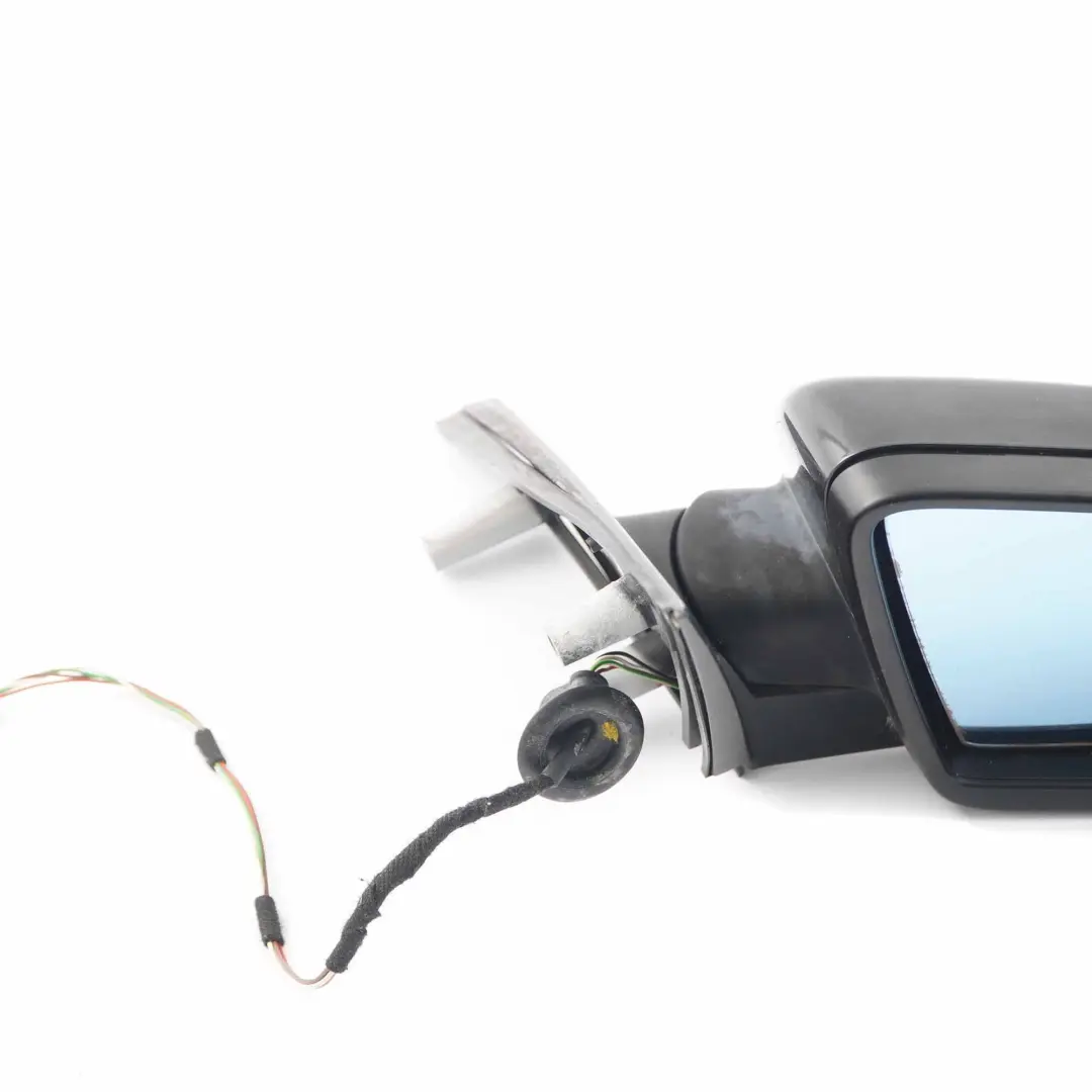  Wing Mirror BMW E60 E61 LCI 2 Heated Right Door O/S Black Sapphire Metallic 475 - SKU rhd-7189572-BS2 - Part number 7189572