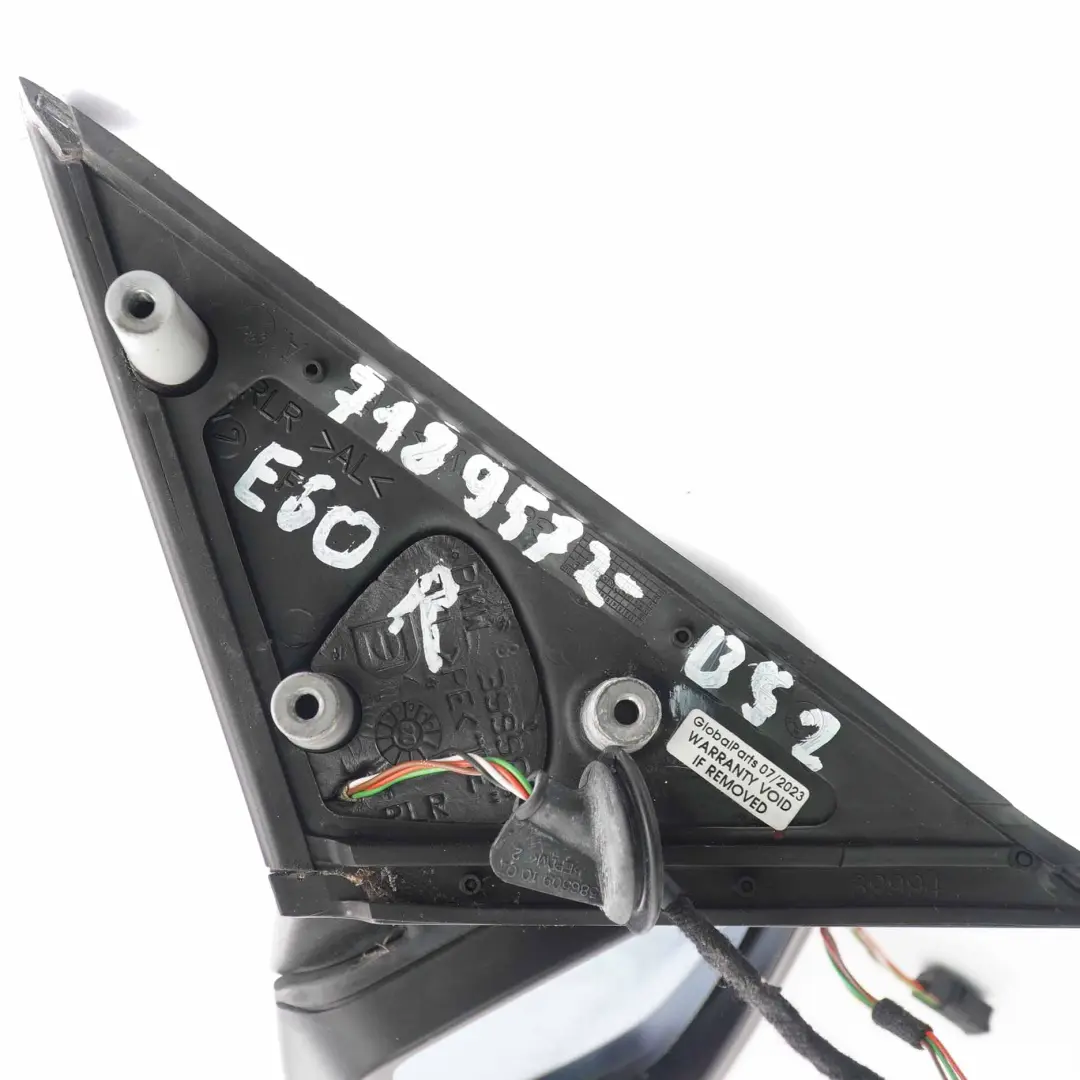 Wing Mirror BMW E60 E61 LCI 2 Heated Right Door O/S Black Sapphire Metallic 475 to with Part number 7189572 Wing Mirror BMW E60 E61 LCI 2 Heated Right Door O/S Black Sapphire Metallic 475 - SKU rhd-7189572-BS2 - Part number 7189572