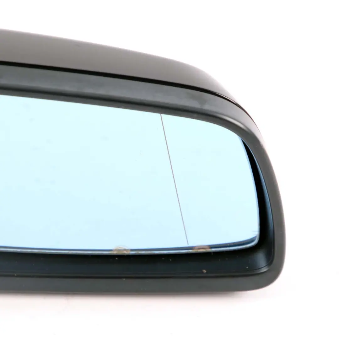 BMW 5 Series E60 E61 LCI Heated Right Wing Mirror O/S Black Sapphire Metallic - SKU rhd-7189572-BS - Part number 7189572