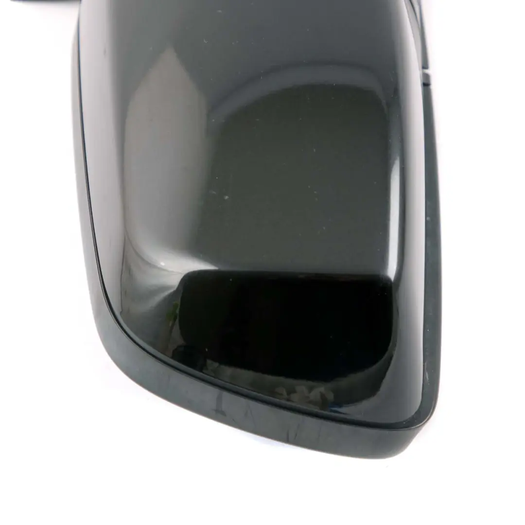 BMW 5 Series E60 E61 LCI Heated Right Wing Mirror O/S Black Sapphire Metallic - SKU rhd-7189572-BS - Part number 7189572