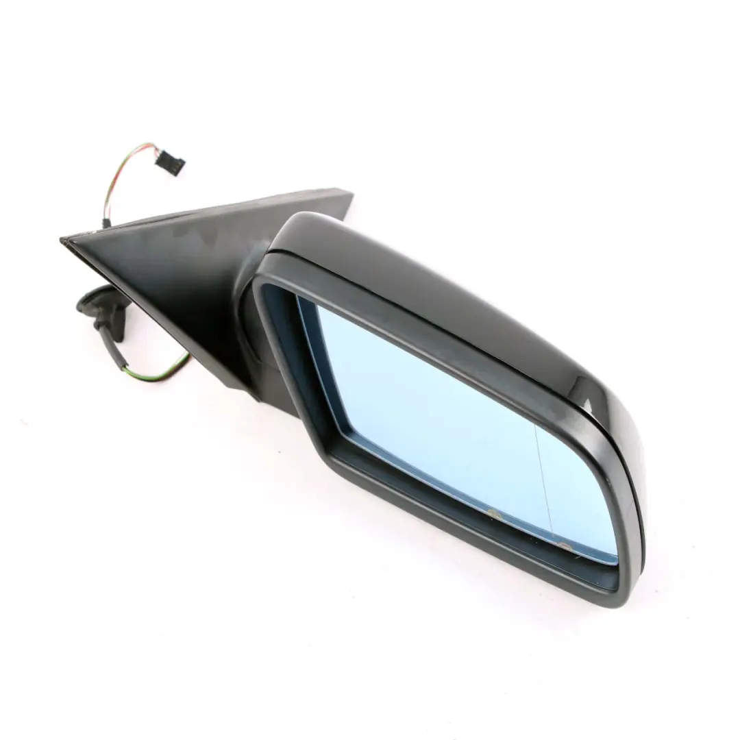Heated Right Wing Mirror O/S Black Sapphire Metallic to BMW 5 Series E60 E61 LCI with Part number 7189572 BMW 5 Series E60 E61 LCI Heated Right Wing Mirror O/S Black Sapphire Metallic - SKU rhd-7189572-BS - Part number 7189572