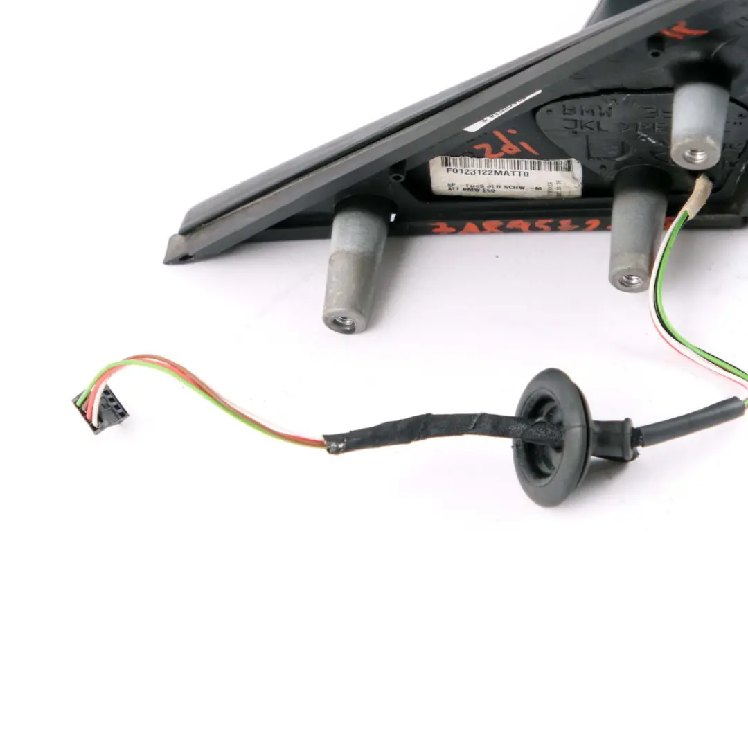 BMW 5 Series E60 E61 LCI Heated Right Wing Mirror O/S Black Sapphire Metallic - SKU rhd-7189572-BS - Part number 7189572