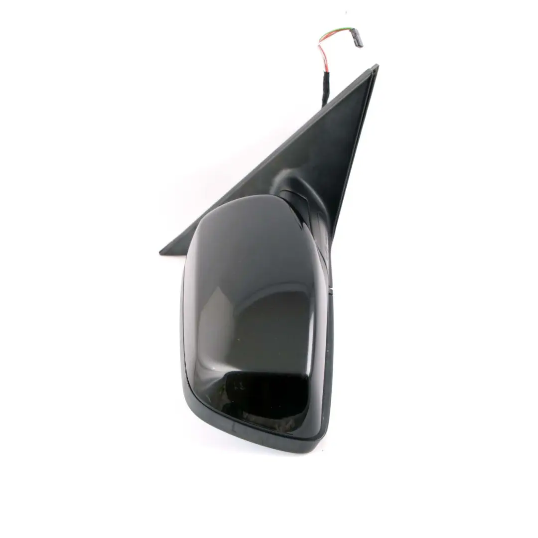 BMW 5 Series E60 E61 LCI Heated Right Wing Mirror O/S Black Sapphire Metallic - SKU rhd-7189572-BS - Part number 7189572