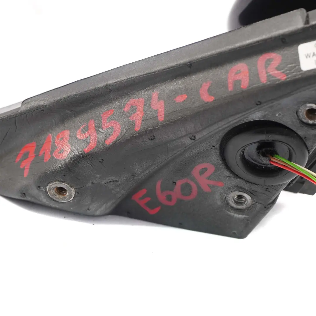 Wing Mirror BMW E60 E61 LCI Heated Right O/S Carbonschwarz Carbon Black to with Part number 7189552 Wing Mirror BMW E60 E61 LCI Heated Right O/S Carbonschwarz Carbon Black - SKU rhd-7189572-CAR - Part number 7189552