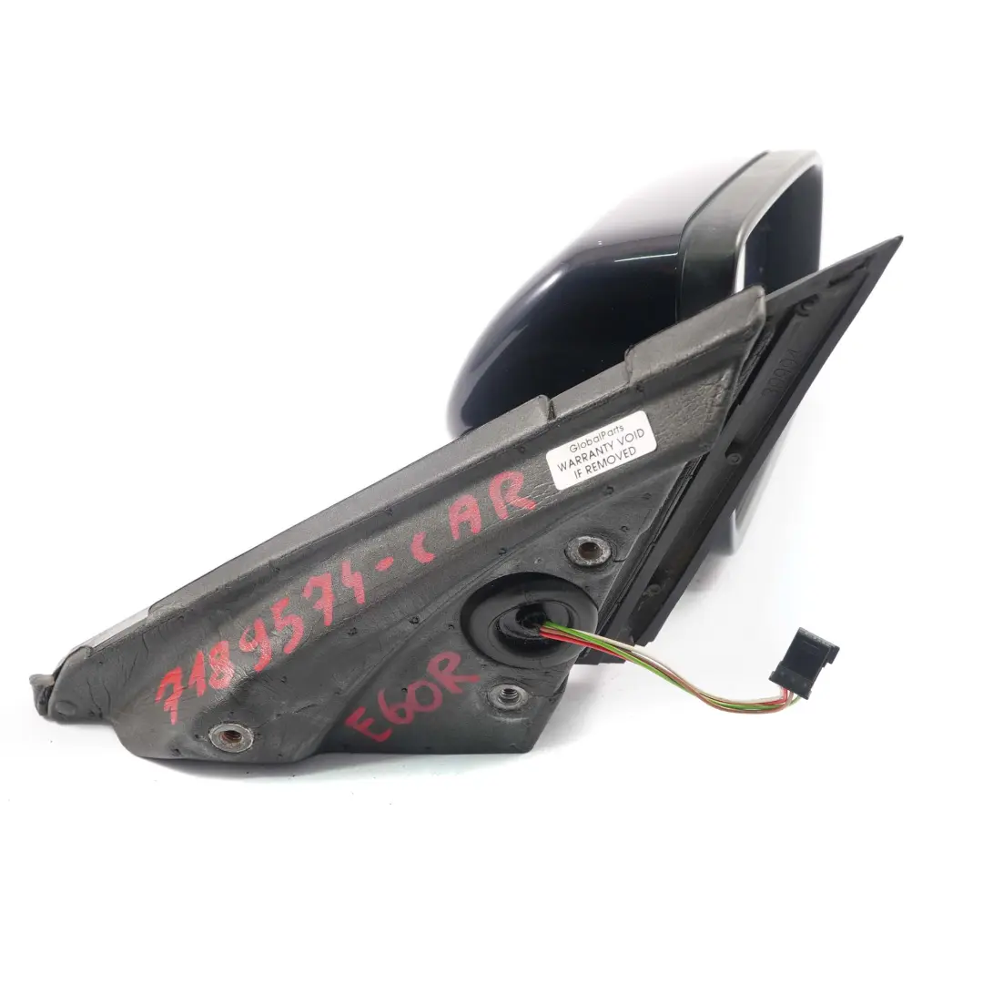 Wing Mirror BMW E60 E61 LCI Heated Right O/S Carbonschwarz Carbon Black to with Part number 7189552 Wing Mirror BMW E60 E61 LCI Heated Right O/S Carbonschwarz Carbon Black - SKU rhd-7189572-CAR - Part number 7189552