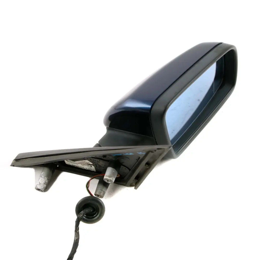 BMW 5 Series 1 E60 E61 LCI Heated Right Wing Mirror O/S Tiefseeblau Blue A76 - SKU rhd-7189572-DSB1 - Part number 7189572