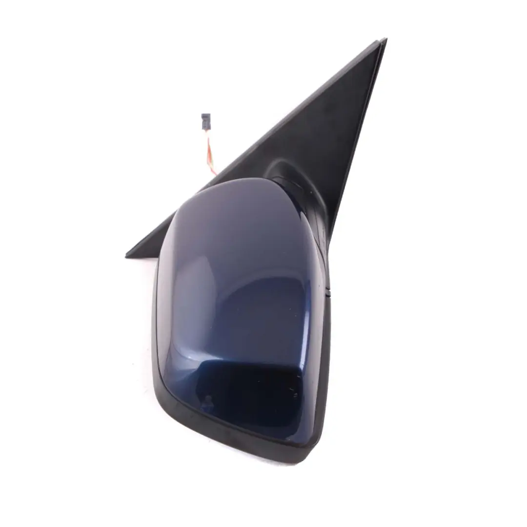 BMW 5 Series 1 E60 E61 LCI Heated Right Wing Mirror O/S Tiefseeblau Blue A76 - SKU rhd-7189572-DSB1 - Part number 7189572