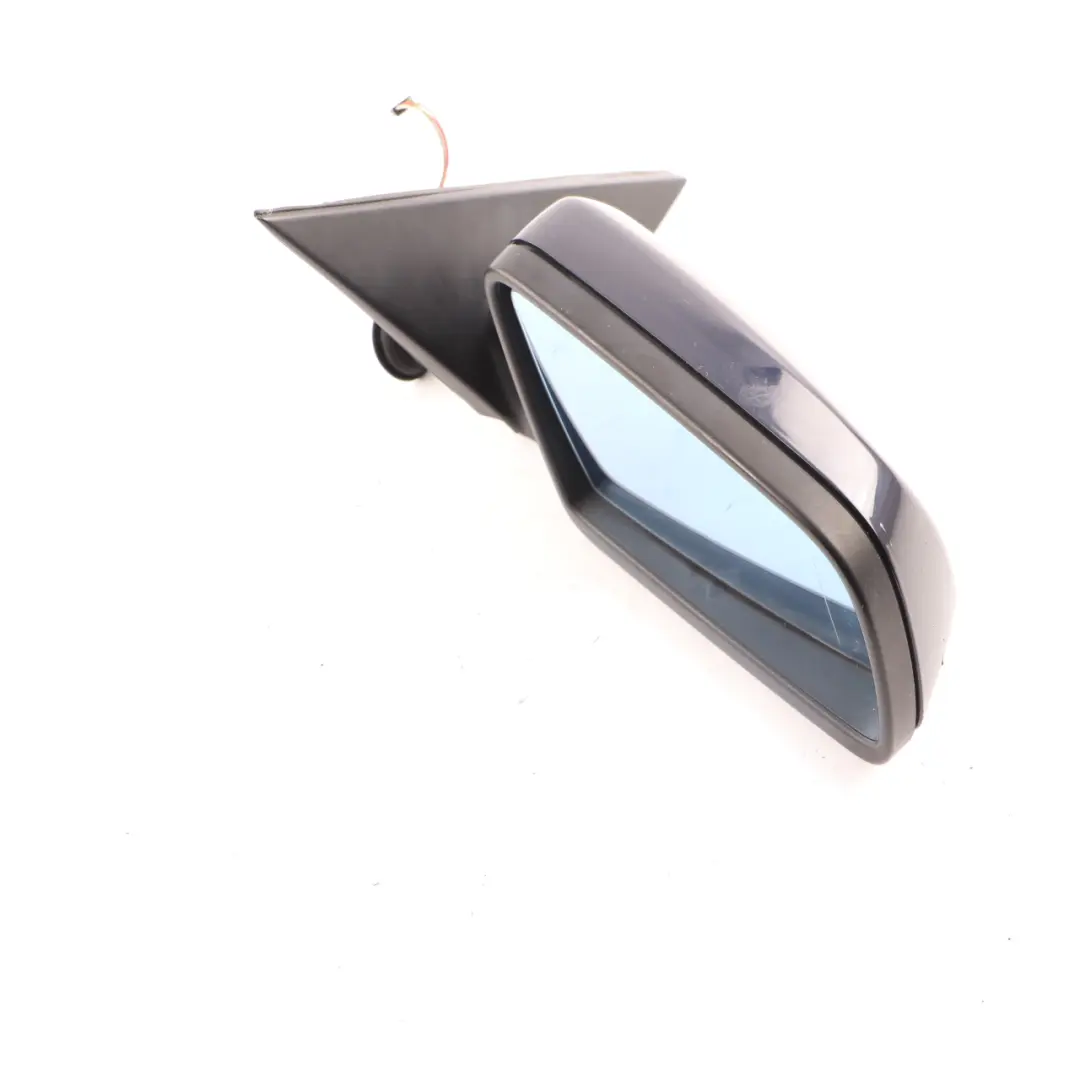  Wing Mirror BMW E60 E61 LCI Heated Right O/S Outside Monaco Blue Metallic - A35 - SKU rhd-7189572-MB - Part number 7189572