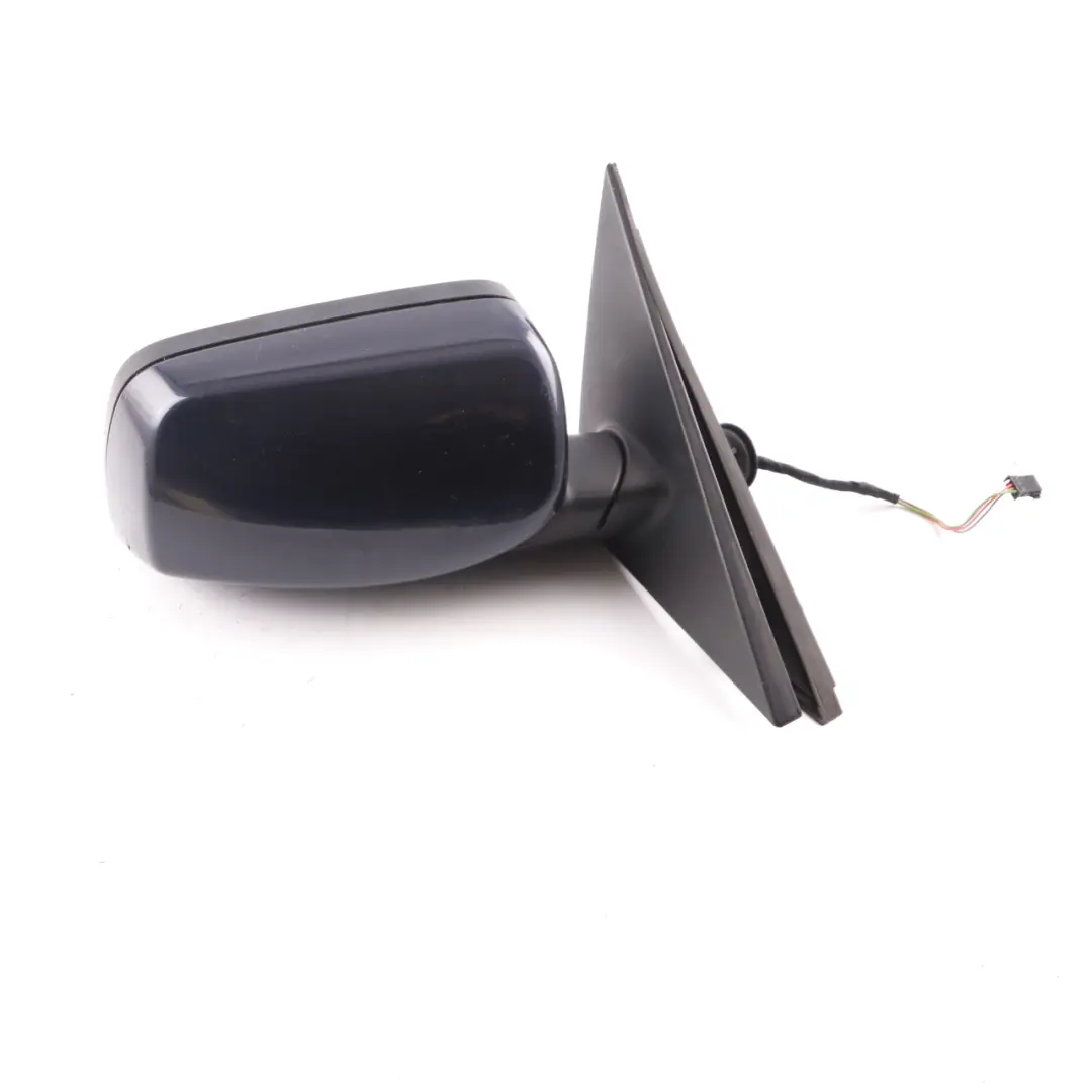  Wing Mirror BMW E60 E61 LCI Heated Right O/S Outside Monaco Blue Metallic - A35 - SKU rhd-7189572-MB - Part number 7189572