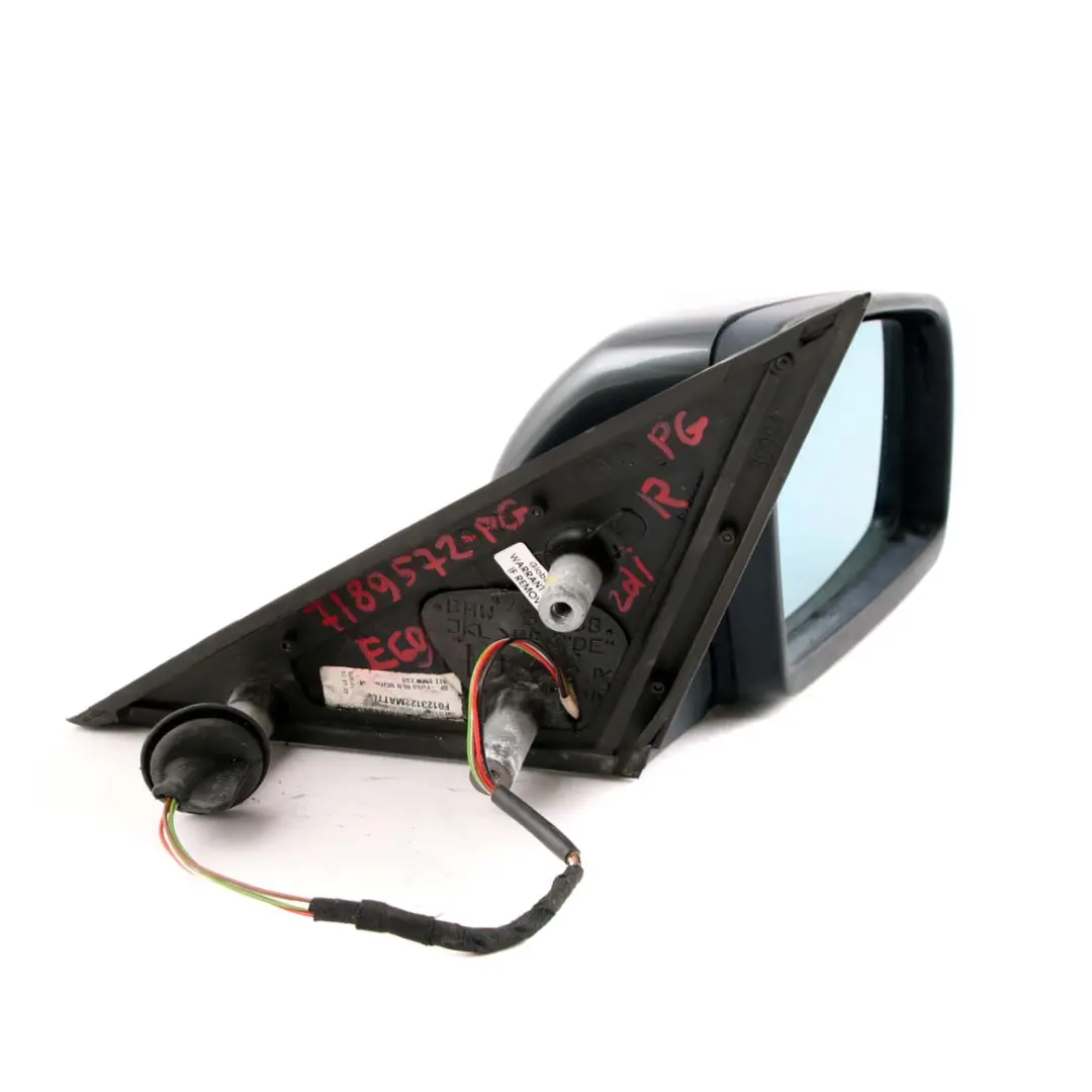 Wing Mirror BMW E60 E61 LCI Heated Right O/S Platingrau Platinum Grey Metallic to with Part number 7189572 Wing Mirror BMW E60 E61 LCI Heated Right O/S Platingrau Platinum Grey Metallic - SKU rhd-7189572-PG - Part number 7189572