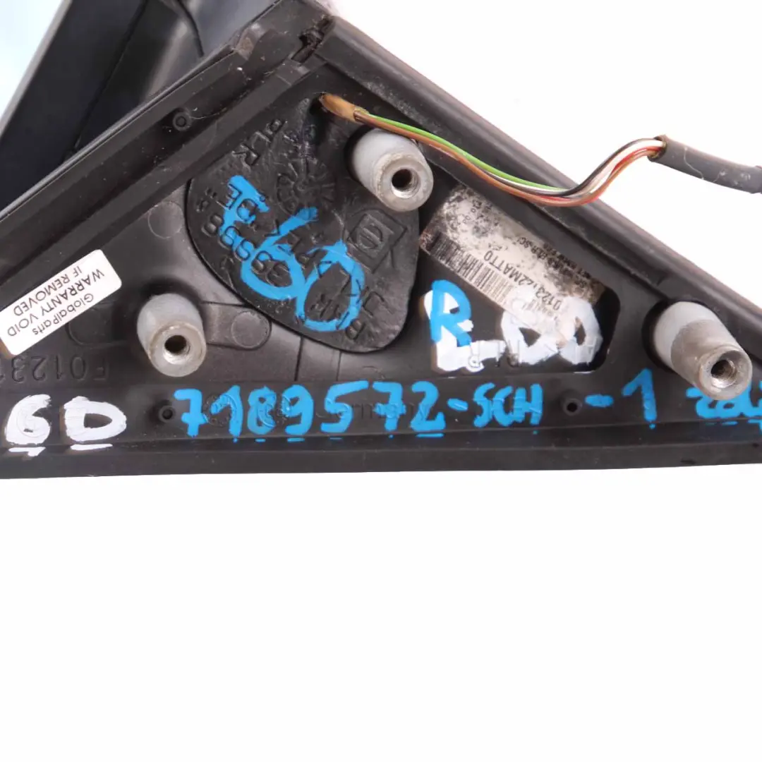 Wing Mirror BMW E60 E61 LCI 1 Heated Right O/S Door Schwarz 2 Black 668 to with Part number 7189572 Wing Mirror BMW E60 E61 LCI 1 Heated Right O/S Door Schwarz 2 Black 668 - SKU rhd-7189572-SCH1 - Part number 7189572
