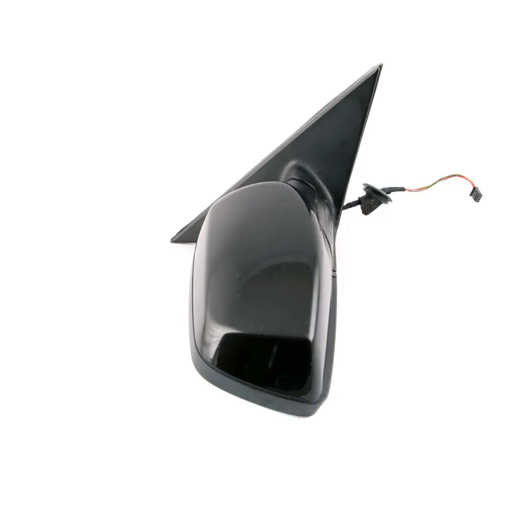 BMW 5 Series E60 E61 LCI Heated Right Wing Mirror O/S Schwarz 2 Black 668 - SKU rhd-7189572-SCH - Part number 7189572