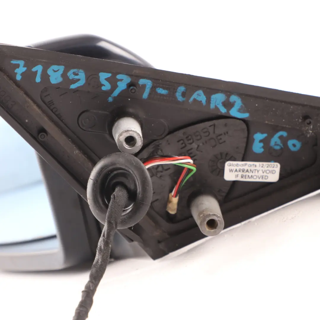 Wing Mirror BMW E60 E61 LCI Heated Left N/S Carbonschwarz Metallic 416 to with Part number 7189573 Wing Mirror BMW E60 E61 LCI Heated Left N/S Carbonschwarz Metallic 416 - SKU rhd-7189573-CAR2 - Part number 7189573