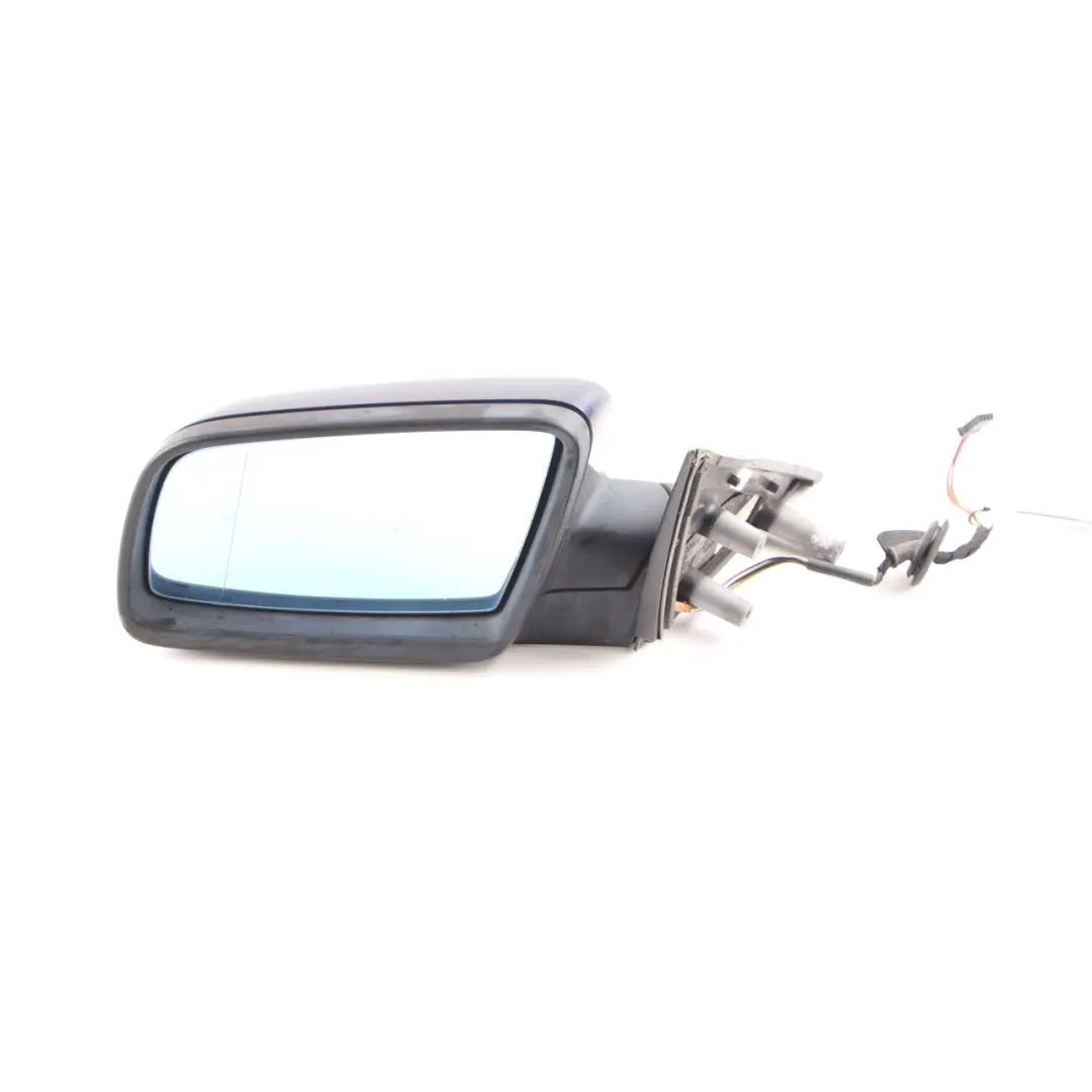 BMW E60 E61 LCI Heated Left Wing Mirror N/S Tiefseeblau Blue A76 - SKU rhd-7189573-DSB1 - Part number 7189573