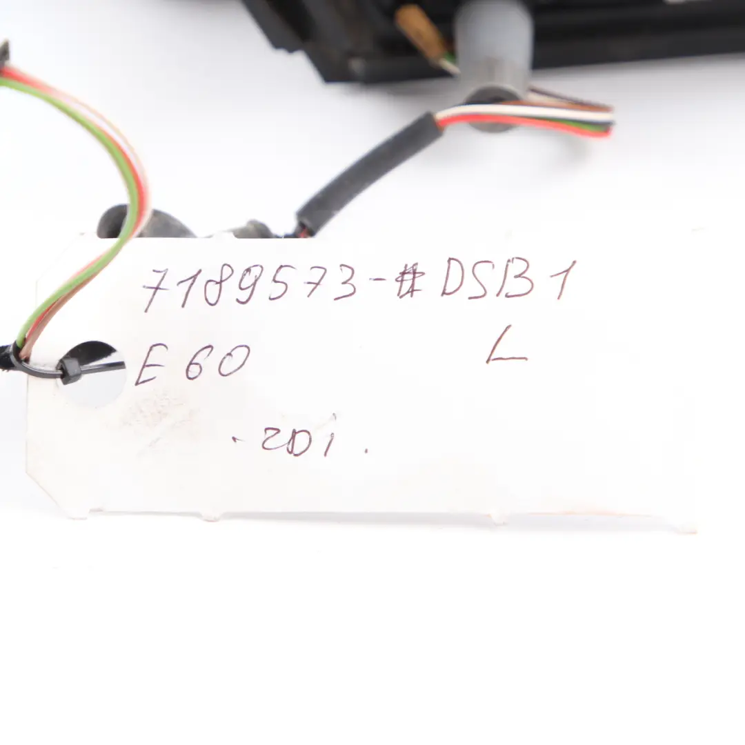 Heated Left Wing Mirror N/S Tiefseeblau Blue A76 to BMW E60 E61 LCI with Part number 7189573 BMW E60 E61 LCI Heated Left Wing Mirror N/S Tiefseeblau Blue A76 - SKU rhd-7189573-DSB1 - Part number 7189573