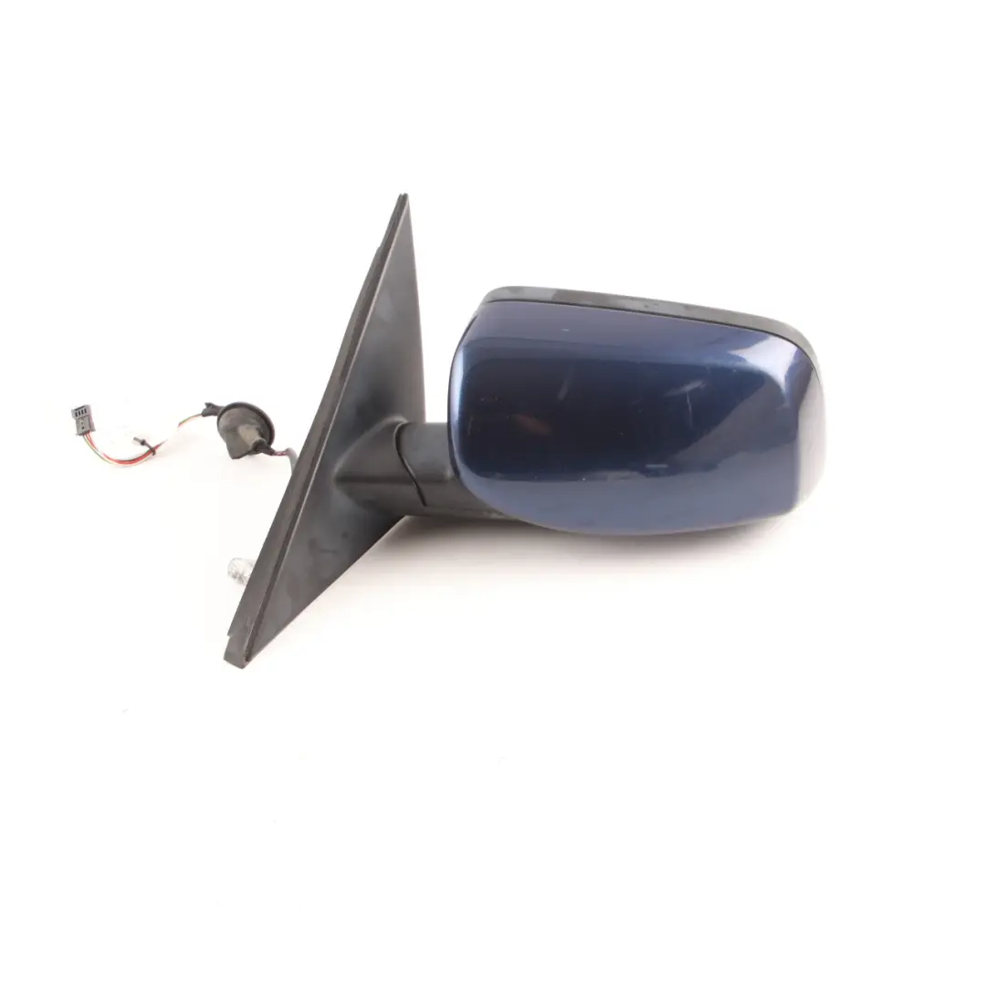 BMW E60 E61 LCI Heated Left Wing Mirror N/S Tiefseeblau Blue A76 - SKU rhd-7189573-DSB1 - Part number 7189573