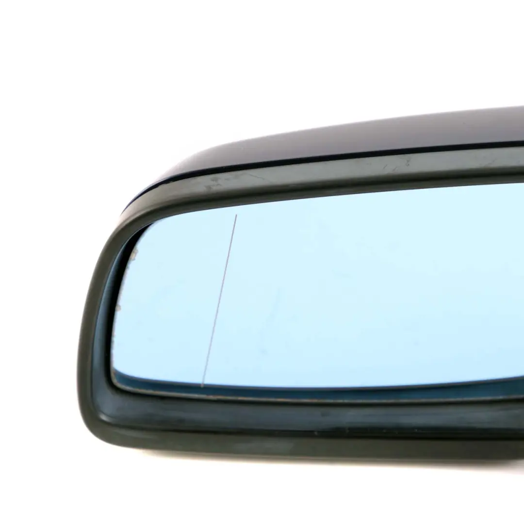 BMW 5 Series E60 E61 LCI Heated Left Wing Mirror N/S Tiefseeblau Deep Sea Blue - SKU rhd-7189573-DSB - Part number 7189573