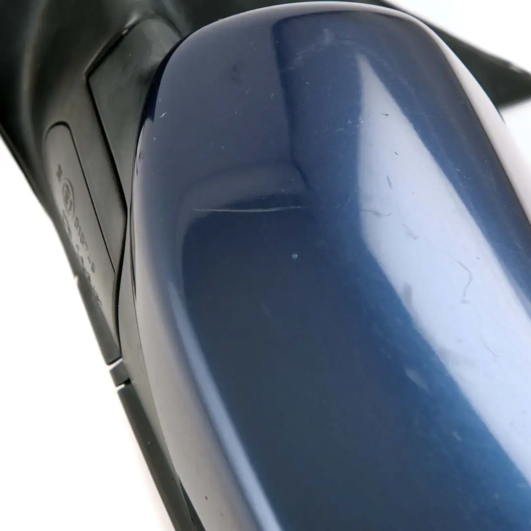 Heated Left Wing Mirror N/S Tiefseeblau Deep Sea Blue to BMW 5 Series E60 E61 LCI with Part number 7189573 BMW 5 Series E60 E61 LCI Heated Left Wing Mirror N/S Tiefseeblau Deep Sea Blue - SKU rhd-7189573-DSB - Part number 7189573