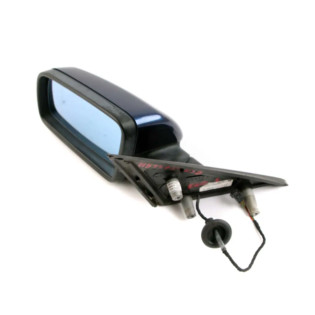 BMW 5 Series E60 E61 LCI Heated Left Wing Mirror N/S Tiefseeblau Deep Sea Blue - SKU rhd-7189573-DSB - Part number 7189573