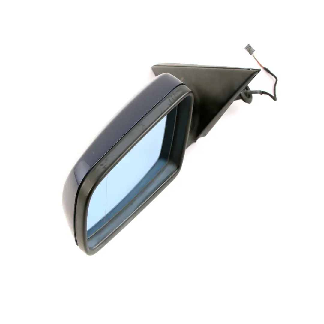 Heated Left Wing Mirror N/S Tiefseeblau Deep Sea Blue to BMW 5 Series E60 E61 LCI with Part number 7189573 BMW 5 Series E60 E61 LCI Heated Left Wing Mirror N/S Tiefseeblau Deep Sea Blue - SKU rhd-7189573-DSB - Part number 7189573