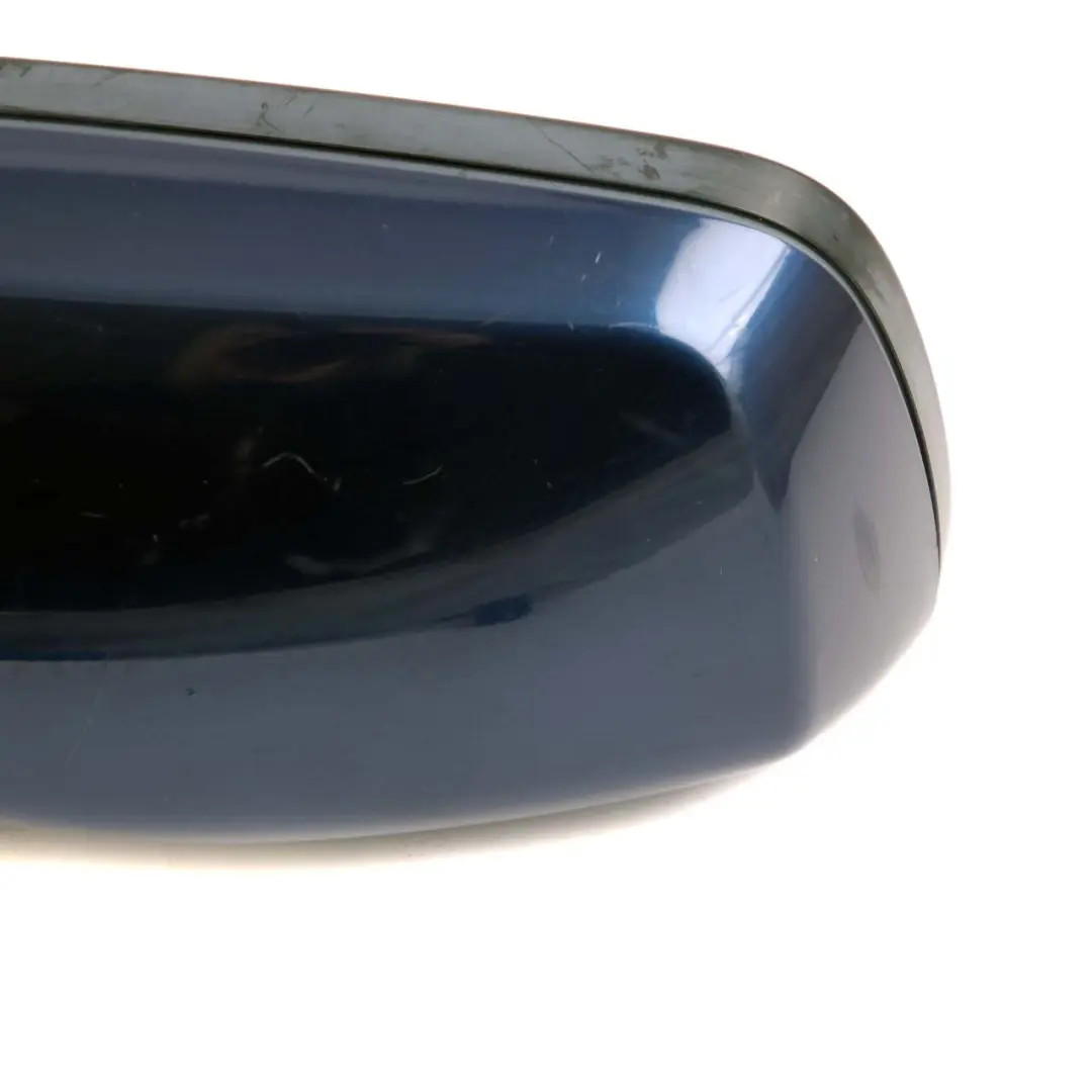 BMW 5 Series E60 E61 LCI Heated Left Wing Mirror N/S Tiefseeblau Deep Sea Blue - SKU rhd-7189573-DSB - Part number 7189573